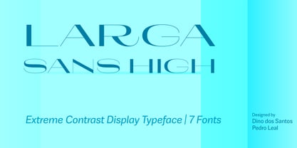Larga Sans High Font Poster 1
